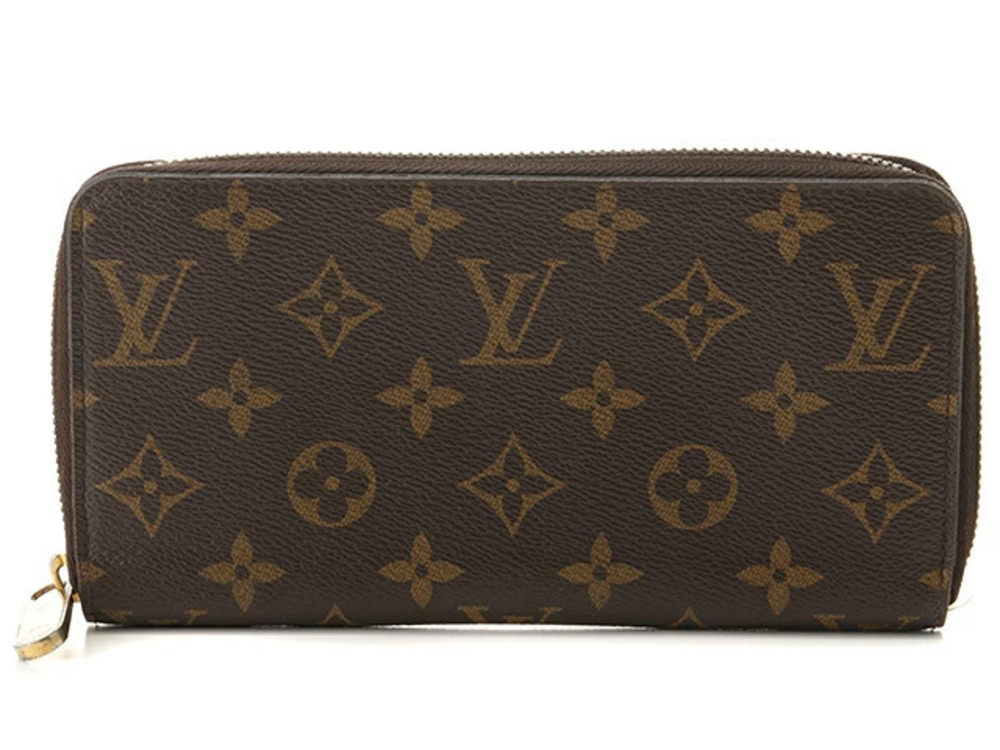 LOUIS VUITTON Zippy Wallet Long Monogram Coquelicot Red